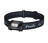 Fenix HM55R - Linterna frontal compacta recargable negra para exteriores, 1200 lúmenes, 175 m, más de 141 horas máximo, haz de luz blanca e inundación, haz rojo de 5 lúmenes, funcionamiento con un
