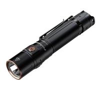 FENIX LD30R, linterna LED compacta ultrabrillante recargable | 1700 lúmenes | 267 m | 750 horas máximo | Puerto de carga USB-C | Batería 18650 | Modo de luz de luna de 1 lumen | IP68, negro