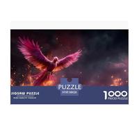 Fénix Puzzles 1000 Piezas Juego De Reto Juguete Adultos Y Más De 12 Años Fuego Puzzle Diversión Familiar Reto EduGatoivo Diseño Creativo Regalo Decoración Hogar 38x26cm/1000pcs