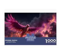 Fénix Puzzles 1000 Piezas Juego De Reto Juguete Adultos Y Niños Campo de Fuego Juego De Puzzle Diversión Familiar Relajación Regalo Decoración Hogar 38x26cm/1000pcs