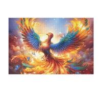 Fénix Rojo de mar de Flores Puzzles 1000 Piezas Obra De Arte Colorido Fauna Silvestre Rompecabezas para Adultos Decoración Hogar Moderno DIY Creativo Desafío 1000 PCS
