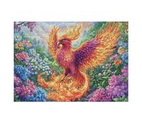 Fénix Rojo de mar de Flores Puzzles 300 Piezas Construir Maquetas Rompecabezas para Adultos Desafío Intelectual Juguete Educativo 3D Moderno 300 PCS
