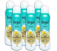 Fenjal Antitranspirant Classic - Desodorante en spray (6 unidades, 150 ml, 6 unidades)