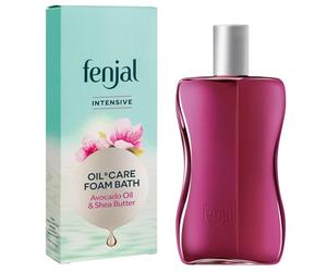 fenjal Baño de cuidado de aceite y espuma, 200 ml, crema vegana con aceite de aguacate y manteca de karité, piel normal a muy seca - Intensivo