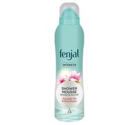 fenjal Shower Mousse 200 ml, gel de ducha vegano con aceite de aguacate, manteca de karité, espuma cremosa, piel normal a muy seca - Intensivo