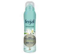 fenjal Spray antitranspirante 150 ml, refrescante | Con aceite de semilla de granada, antitranspirante, cuidado vegano para pieles sensibles, protección de 48 horas