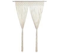 FENLAX Cortina de macramé de 140 x 240 cm, de algodón, para puertas, ventanas, separadores de habitaciones, escaparates, versátiles