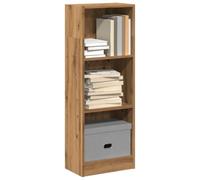 FENLAX Estantería Alta Mueble Librería Almacenaje Vitrina Salon Mueble Libros Libreria para Exposición 40x24x109 cm Madera de Ingeniería Roble Artesanal