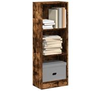 FENLAX Estantería Alta Mueble Librería Almacenaje Vitrina Salon Mueble Libros Libreria para Exposición 40x24x109 cm Madera de Ingeniería Roble Ahumado