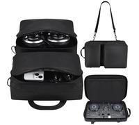 Fenmaru Funda para controlador de DJ AlphaTheta DDJ-FLX2, funda de transporte para Pioneer DDJ-200/DDJ-WeGO4/Hercules Inpulse200/Inpulse200 MK2, funda protectora con correa para el hombro, bolsillos