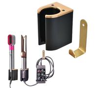 Fenmaru Soporte de Pared Compatible con Plancha de Pelo Dyson Airstrait,Soporte de Pared para Plancha de Pelo sin perforar con Gancho