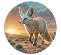 Fennec Fox 1000 Piezas Rompecabezas Redondo para Adultos Intelectual Desafío para Niños Diseño Rico En Colores Comparativamente Simple con Alta Variedad De Formas 1000pcs (67.5x67.5cm)