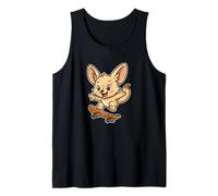 Fennec Fox - Monopatín Retro Camiseta sin Mangas