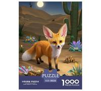 Fennec Fox Puzzle De Papel 1000 Piezas Rompecabezas Impossible Exclusivo De Amazon para Adultos Y Jóvenes 38x26cm/1000pcs