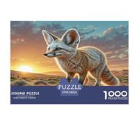 Fennec Fox Puzzle Imposible,desafío for Adults Entretenimiento Creativo 1000 Piezas Obra De Arte De Juego De para Adultos Y Niños Mayores De 12 Años 38x26cm/1000pcs