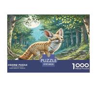 Fennec Fox Puzzles Imposible,desafío for Adults Entretenimiento Creativo 1000 Piezas Obra De Arte De Juego De para Adultos Y Niños 38x26cm/1000pcs