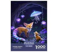 Fennec Fox Rompecabezas Imposible,desafío para Adultos Entretenimiento Creativo 1000 Piezas Obra De Arte De Juego De para Adultos Y Niños Mayores De 12 Años 38x26cm/1000pcs