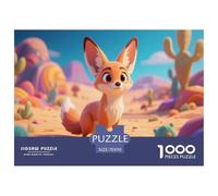 Fennec Fox1000 Piece Jigsaw Puzzle for Adults and Kids EduGatoional Games desiertoFun and Challenging for Home Decoration Great Regalo Idea70x50cm/1000pcs