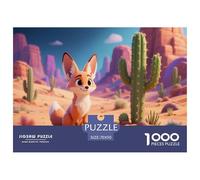 Fennec Fox1000 Piece Jigsaw Puzzles for Adults EduGatoional Games cactusChallenging Home Decors Great Regalo Idea70x50cm/1000pcs