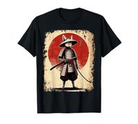 Fennec Samurai Guerrero Arte Japonés Cultura Ukiyo-e Anime Camiseta