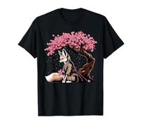 Fennec Samurai Guerrero Arte Japonés Cultura Ukiyo-e Anime Camiseta