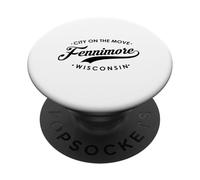 Fennimore WI City on The Move para Hombres y Mujeres. PopSockets PopGrip Adhesivo