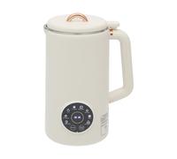 Fennnds Máquina de leche de soja, 600 W, 1 L, exprimidor para 3-5 personas, mezclador eléctrico con 10 cuchillas de acero inoxidable, temporizador inteligente de 12 horas, marcador LED, función de