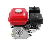 Fennnds Motor de gasolina de 7,5 CV 4 kW, motor estacionario, motor de gas de 4 tiempos, función de advertencia de aceite, capacidad de combustible de 3,6 L, cilindrada de 212 cc, refrigeración por