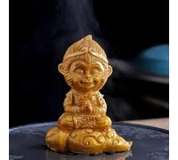 FENNYYAR Mascota de té de resina Monkey King, 13 cm / 5.2in, adorno que cambia de color, accesorios de juego de té de la fortuna