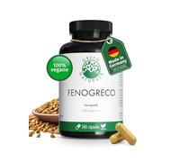 Fenogreco Cápsulas - Alta Dosis: 2.600 mg con 50% de saponinas - Vegano, testado en laboratorio, sin lactosa, sin gluten - 240 cápsulas - Green Naturals®