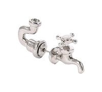 FENOHREFE Pendientes de tuerca de grifo de agua, estilo punk, aretes extraños para mujeres y hombres, piercing de oreja, aretes divertidos, Silicona, Chapado en plata.