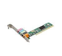 FENOHREFE Tarjeta de sonido estéreo PCI5.1 chip CMI8738 toma de tarjeta 4 canales DLS Voice A3D1.0 DS3D para películas y juegos tarjeta de sonido envolvente tecnología DLSsoundLibrary toma en A3D1.0