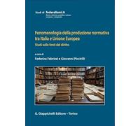 Fenomenologia della produzione normativa tra Italia e Unione Europea. Studi sulle fonti del diritto (Studi di federalismi.it)