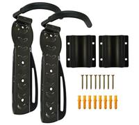 FENORA® 2 Soportes de Pared para Bicicletas + 2 Protectores de Pared para Rueda Trasera + Tornillos | Colgador Bicicleta Pared Vertical Hasta 30 kg, Colgar Bicicletas Pared en Garaje, Trastero, Hogar