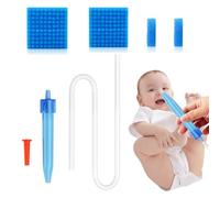 FENQURO 1 Pcs Aspirador Nasal Bebes, 200 Pcs Filtros de Aspirador Nasal, Silicona limpiador de Nariz Seguro, Reutilizable de Irrigador Nasal para Bebes, limpiador de Nariz Seguro, Cómodos y Seguros