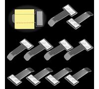 FENQURO 10 pcs Clip para Parabrisas de Coche, Pinza de Plástico para Parabrisas de Coche, Clip del Boleto, para Parabrisas, Clips Autoadhesivos para Boletos de Estacionamiento
