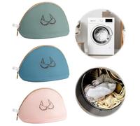 FENQURO Paquete de 3 bolsas de lavado de brasier para lavandería, bolsa de lavado de malla con patrón impreso para sujetadores, protector de arandela de brasier 3D no deformable para lavadora