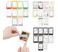 FENQURO Pegatinas para fotos, 30 unidades, bonitas minipelículas compatibles con FujiFilm Instax Mini 12/11/9/8/7S/70/40/50S/90 EVO