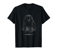 Fenrir Chainbound nórdico Vikingo el Lobo Ragnarok Camiseta