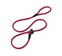 Fenrir Correa deslizante profesional de 1,4 m para dejar de tirar, perfecta para paseos, fácil de usar, tope con resorte, peso ligero y duradero (rojo)