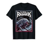 Fenrir El aullido de Ragnarok Mito nórdico Leyenda vikinga Lobo Camiseta