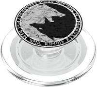 Fenrir Lobo de Odín en el círculo de runas nórdicas PopSockets PopGrip para MagSafe