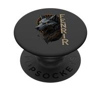 Fenrir Lobo Nórdico Círculo Rúnico Ragnarök Arte Vikingo PopSockets PopGrip Adhesivo