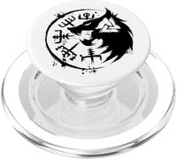Fenrir Wolf Fenris-Wolf - Vegvisir Valknut Vikingo PopSockets PopGrip para MagSafe