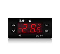 Fenroq ETC-974 Mini Controlador de Temperatura Refrigerador Termostato Regulador Termorregulador Termopar Sensor Dual