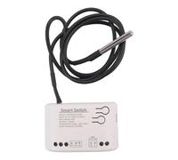 Fenroq Interruptor Zigbee Inteligente Tuya con Sensor de Temperatura, Relé Zigbee de Contacto Seco Pasivo, Funciona con Home Assistant, CA 85-250 V