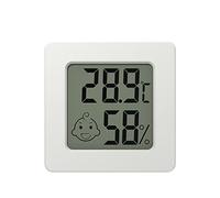 Fenroq Mini LCD TermóMetro Digital HigróMetro Medidor de Temperatura Sensor de Humedad EstacióN MeteorolóGica Conjunto de Botones con BateríA