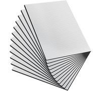 Fentar 12 Piezas Aislante Acústico Alfombrilla Coche, 25 × 18 cm, Aislante Térmico Ventanas, Aislante Térmico Autoadhesivo Capó de 5mm de Espesor para Coche, Térmicos para Furgonetas Autoadhesiva