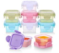 Fentar 9Pcs Taper Plastico，60ml Antifugas Recipientes Herméticos para Alimentos，Mini lindo Tupper Hermetico, Multifuncional Recipientes para Alimentos, Fácil de llevar Contenedores de Alimentos