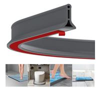 Fentar Barrera de Agua Para Ducha, 2m Goma Mampara Ducha, Flexible Contra el Moho Barrera agua Ducha Vierteaguas Mampara, Perfil Silicona Ducha, Barrera de Ducha Baño Fregadero de Suelo Bañera